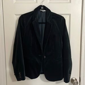 Women’s Old Navy Green Velvet Blazer, size medium
